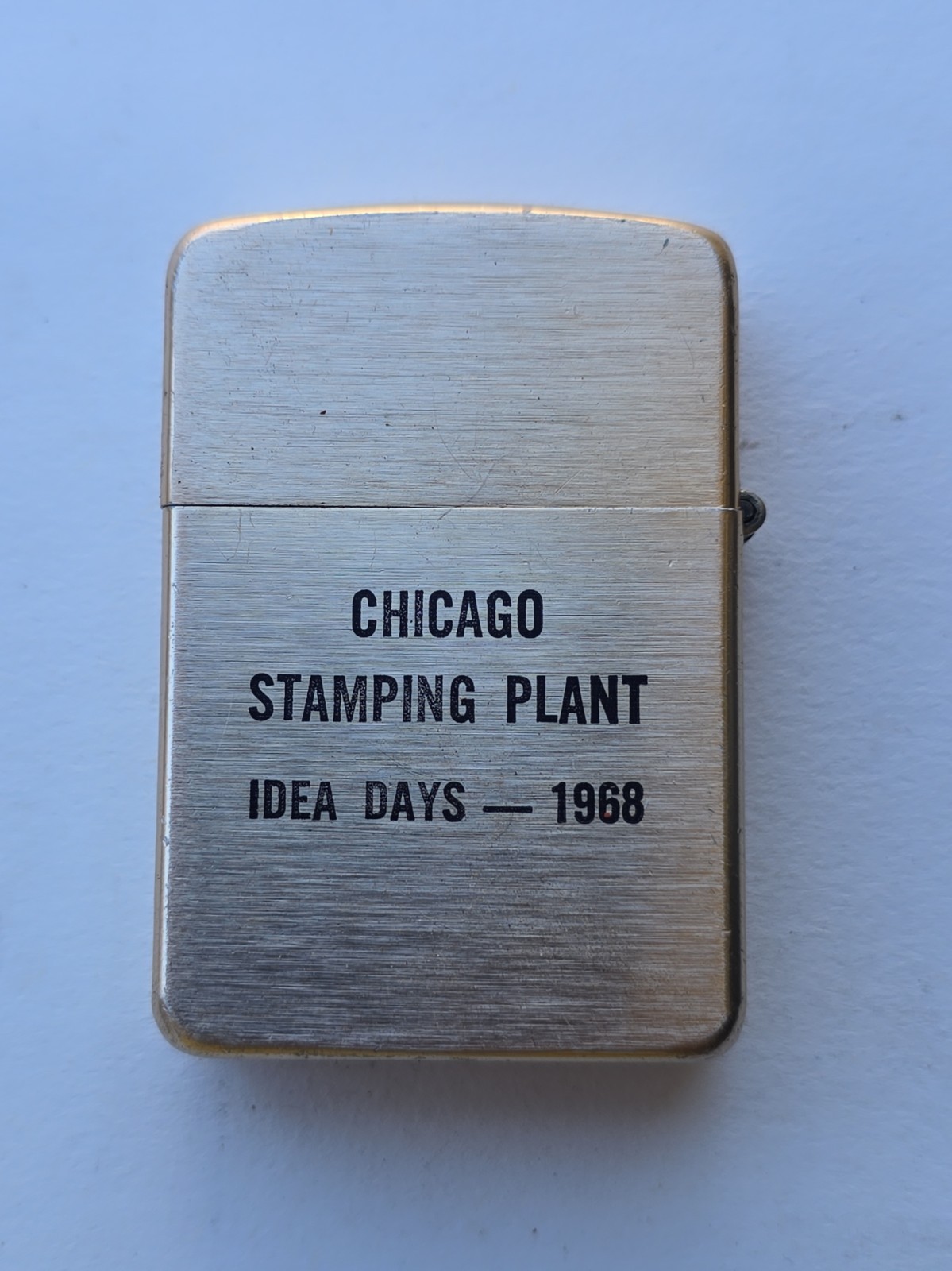 RARE Vintage Parks Lighter Ford Metal Chicago Stamping Plant Idea Days 1968 RARE Vintage Parks Lighter Ford Metal Chicago Stamping Plant Idea Days 1968