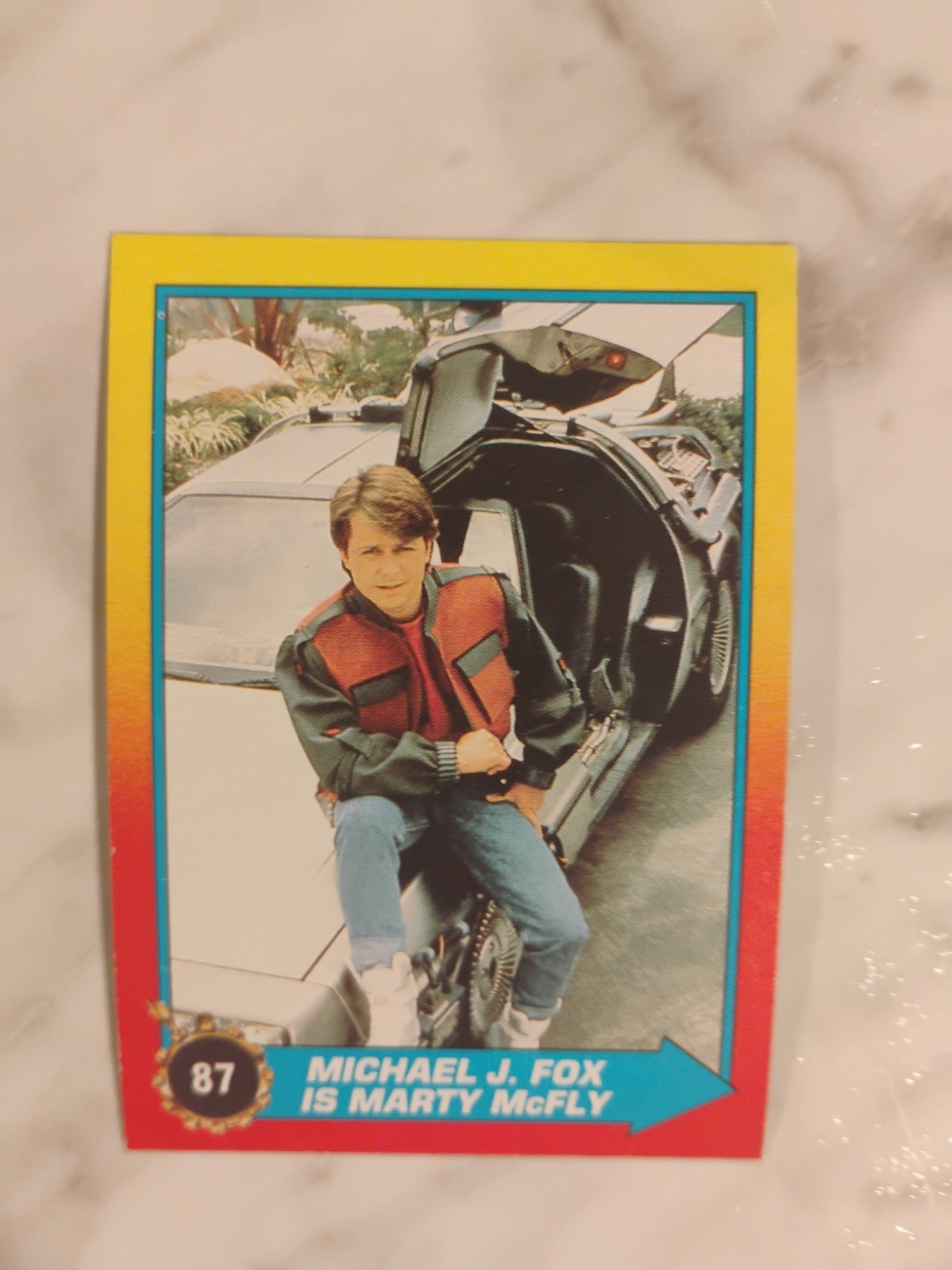 1989 Topps Back to the Future Part II #87 Michael J. Fox 1989 Topps Back to the Future Part II #87 Michael J. Fox