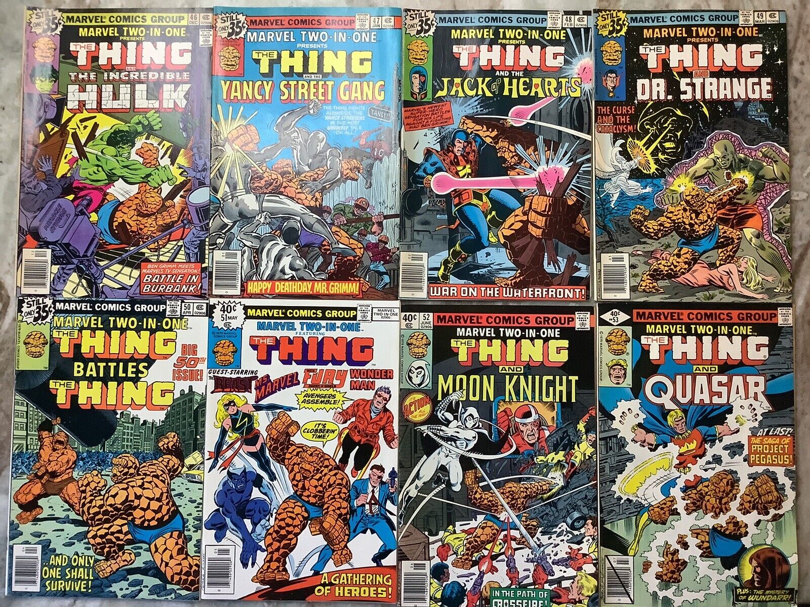 Marvel Two-In-One 46-53 Marvel 1978/79 Comic Books