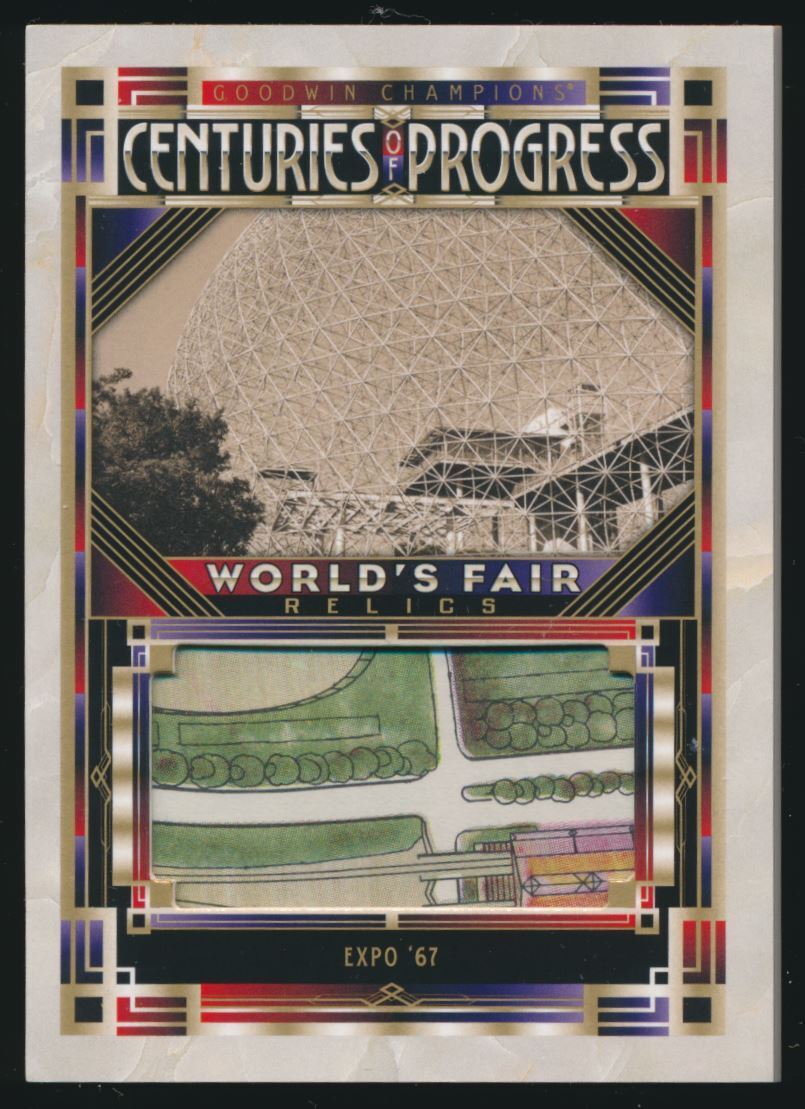 2021 Upper Deck Goodwin Champions World's Fair Relics #WF-11 Expo '67 Upper Deck