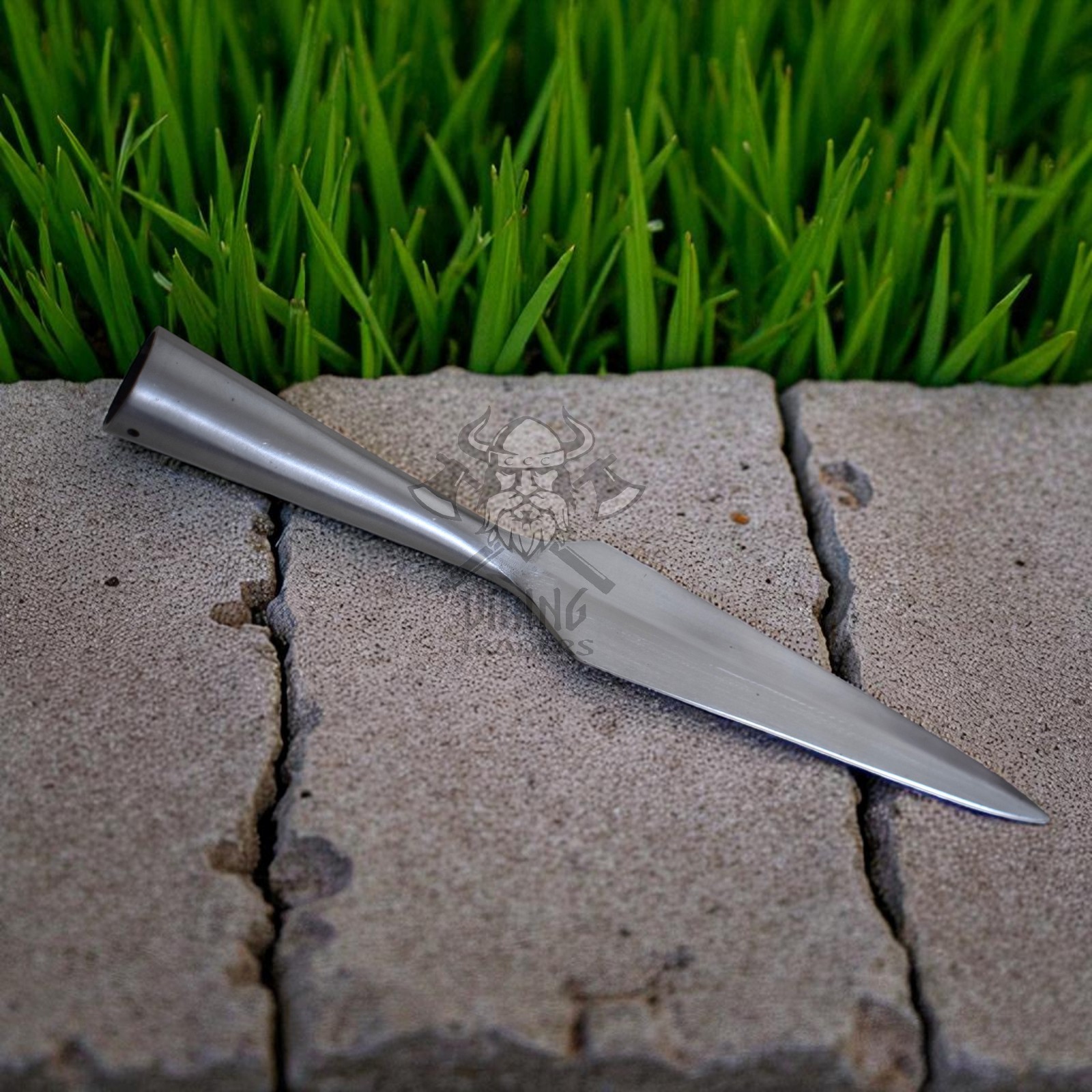 Hand-Forged Viking Spearhead Carbon Steel Medieval Replica Norse Throwing Hand-Forged Viking Spearhead Carbon Steel Medieval Replica Norse Throwing