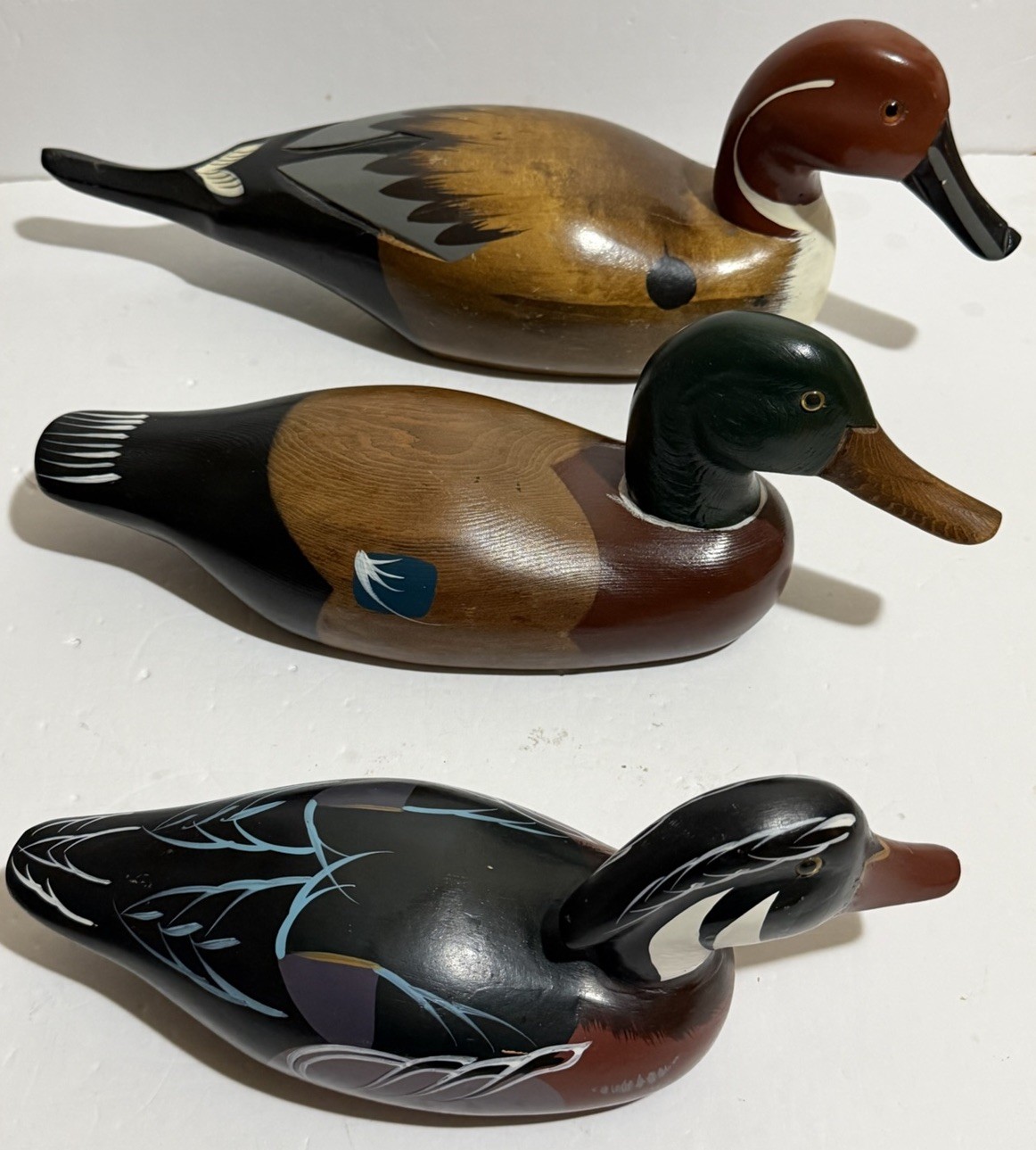 Vintage Hand Painted Wooden Duck Decoy Rustic Countryside Hunting Cabincore Vintage Hand Painted Wooden Duck Decoy Rustic Countryside Hunting Cabincore