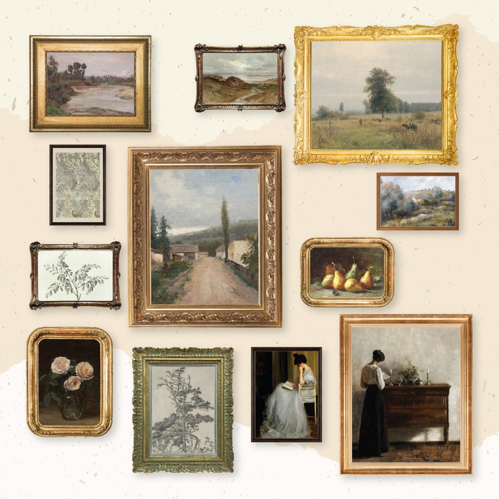 97 Decor 12 Antique French Country Prints Vintage Wall Art Unframed 97 Decor 12 Antique French Country Prints Vintage Wall Art Unframed