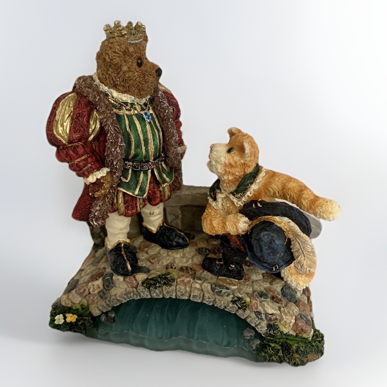 Vintage BOYDS BEARS & FRIENDS PUSS N. BOOTS WITH HIS MAJESTY Figurine New Vintage BOYDS BEARS & FRIENDS PUSS N. BOOTS WITH HIS MAJESTY Figurine New