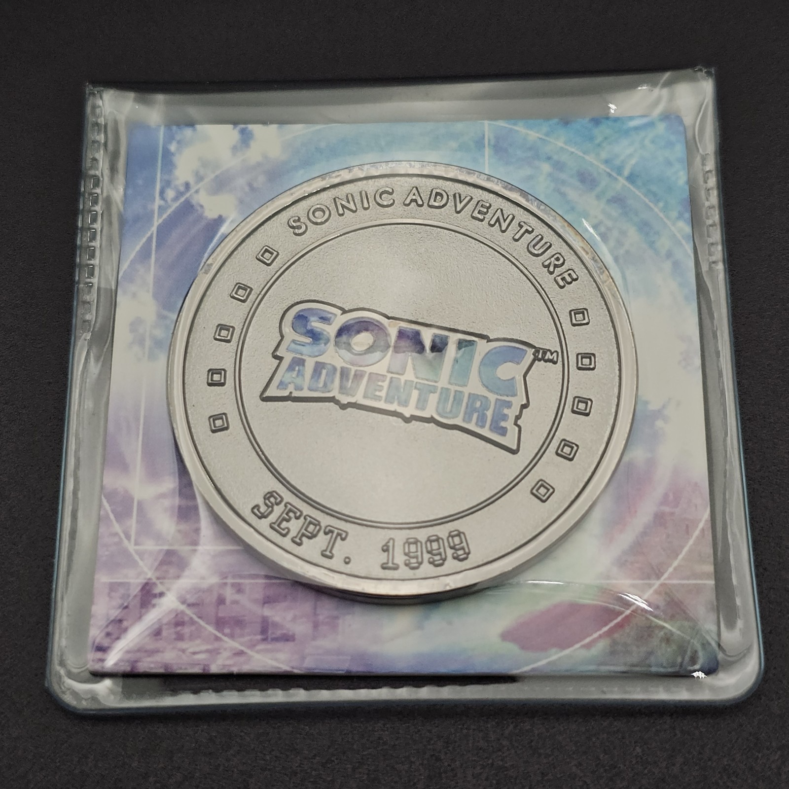 Sonic Adventure Sega Dreamcast Limited Run Games Sept. 1999 Commemorative Coin Sonic Adventure Sega Dreamcast Limited Run Games Sept. 1999 Commemorative Coin