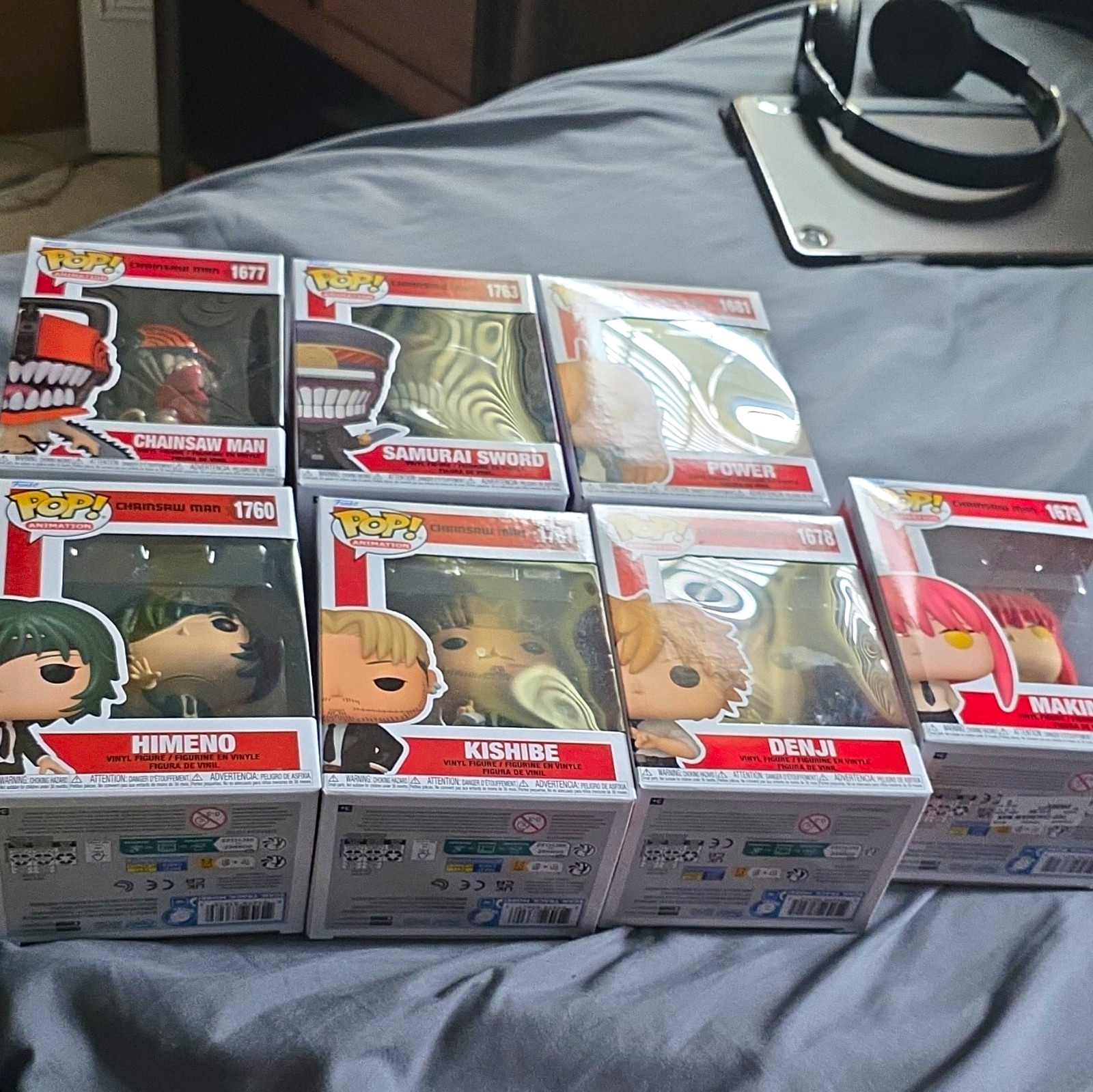 Funko Pop Animation Chainsaw Man Mixed Lot 7 Boxed Vinyl Figures