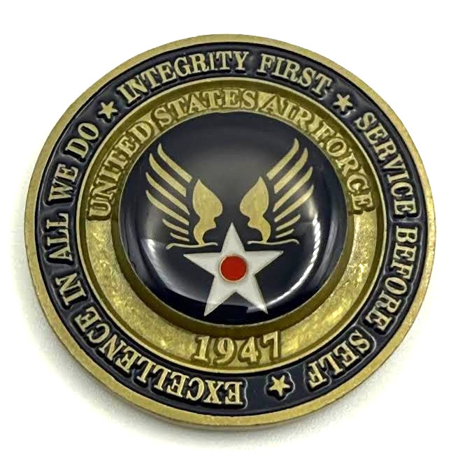 Authentic Air Force Airman Award Graduation Military Challenge Coin