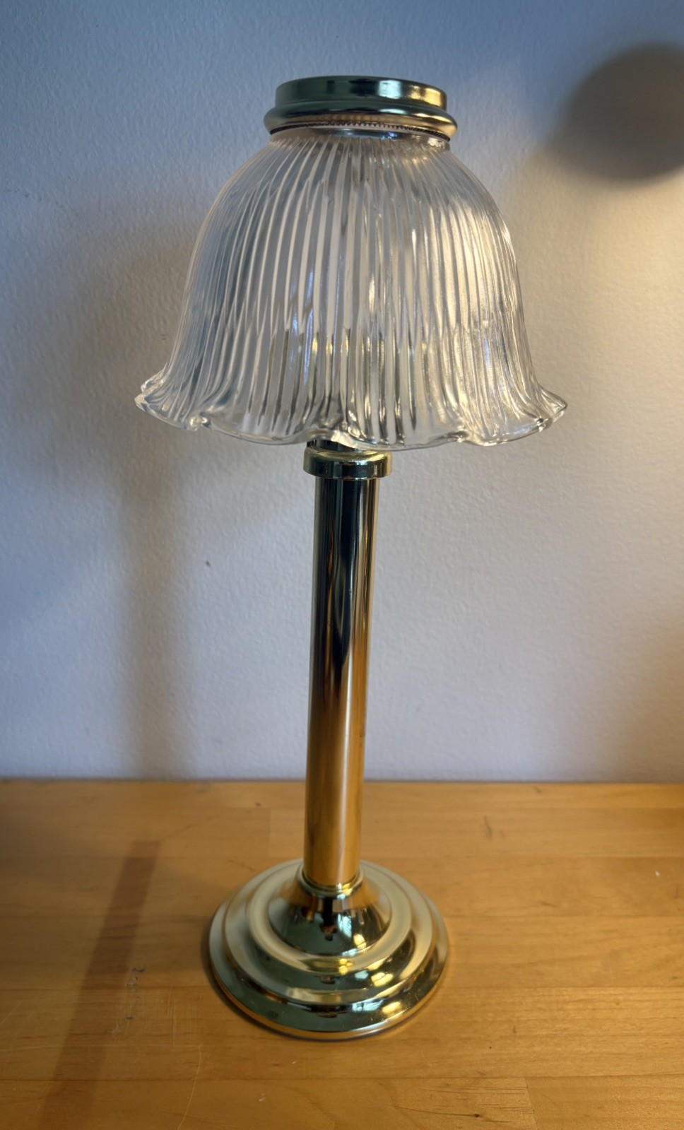 Vintage PartyLite Gold Library Lamp Brass Utility Candle Holder Vintage PartyLite Gold Library Lamp Brass Utility Candle Holder