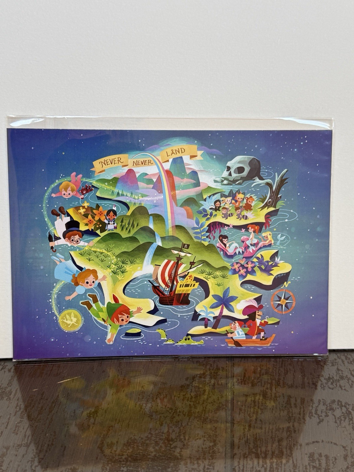 Disney 2026 Festival Of The Arts “The Map To Neverland” By Joey Chou Postcard. Disney 2026 Festival Of The Arts “The Map To Neverland” By Joey Chou Postcard.