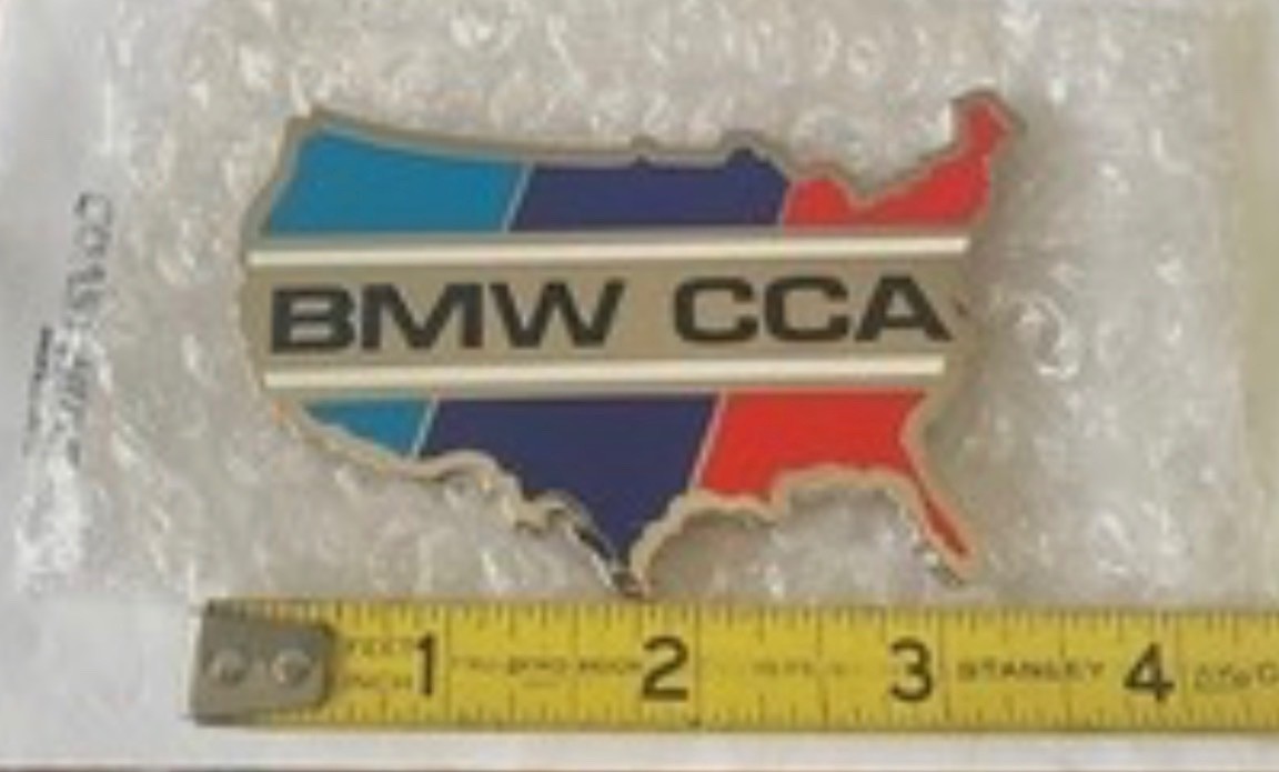 BMW CCA Car Club of America Official Grill Badge Emblem Motorsport Map Edition BMW CCA Car Club of America Official Grill Badge Emblem Motorsport Map Edition