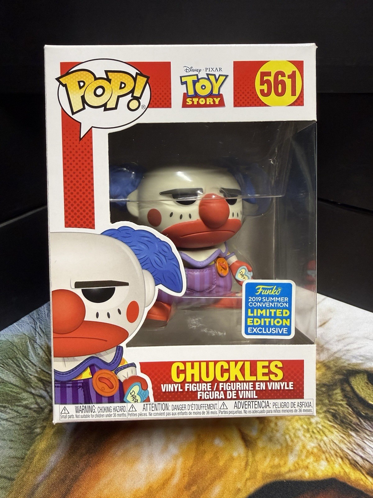 Funko Pop Toy Story Chuckles #561 Vinyl 2019 Summer Convention Exclusive LE