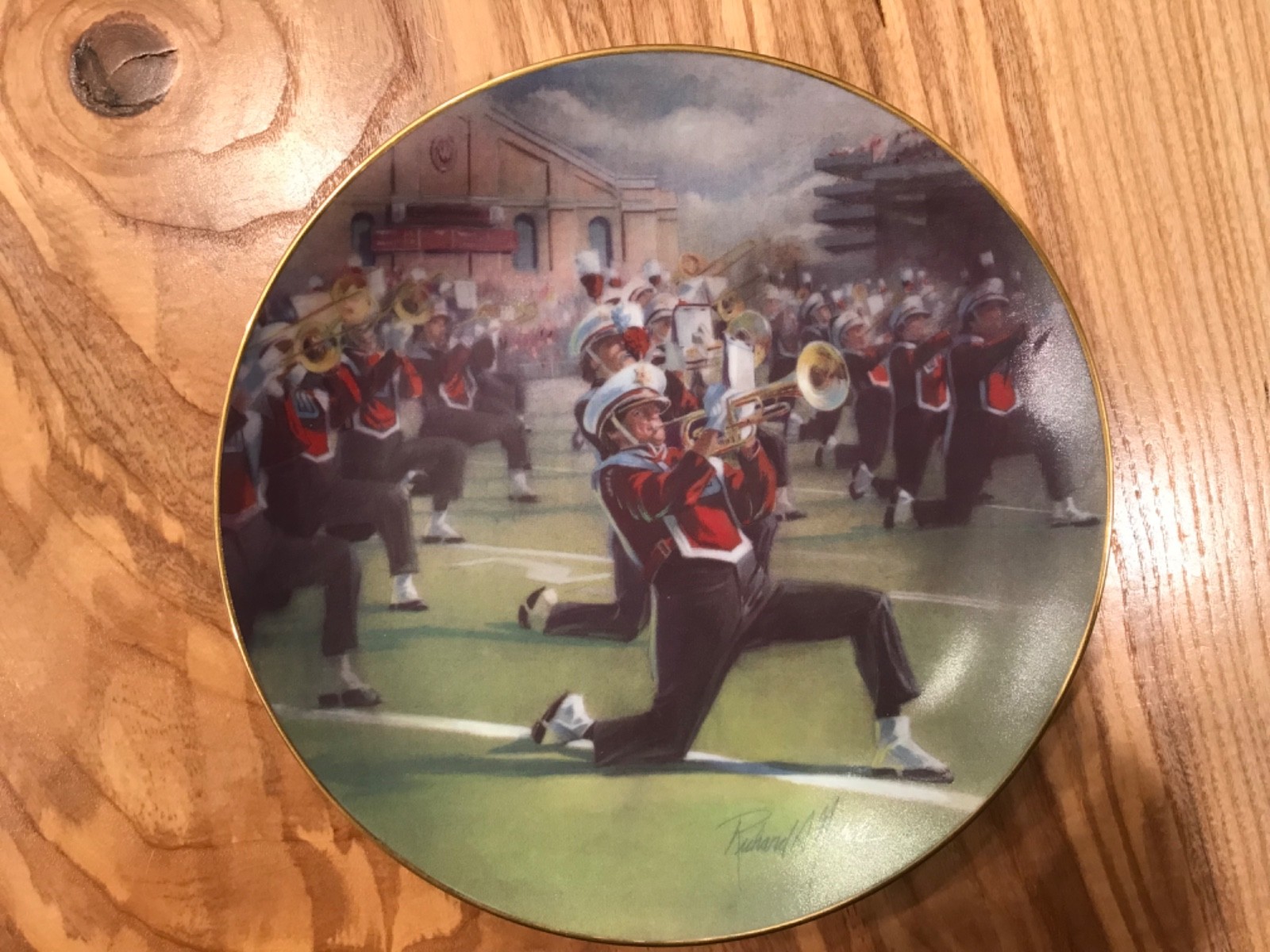 University Wisconsin Badgers MARCHING BAND @ CAMP RANDALL Fine China Plate LE