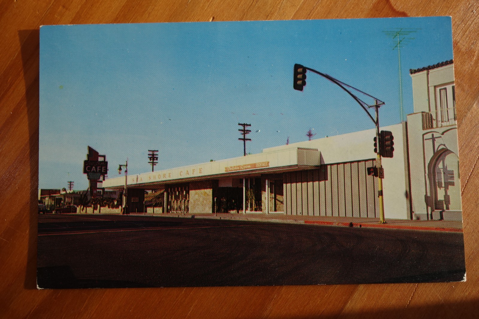 Sea Shore Cafe, San Clemente CA chrome postcard Sea Shore Cafe, San Clemente CA chrome postcard