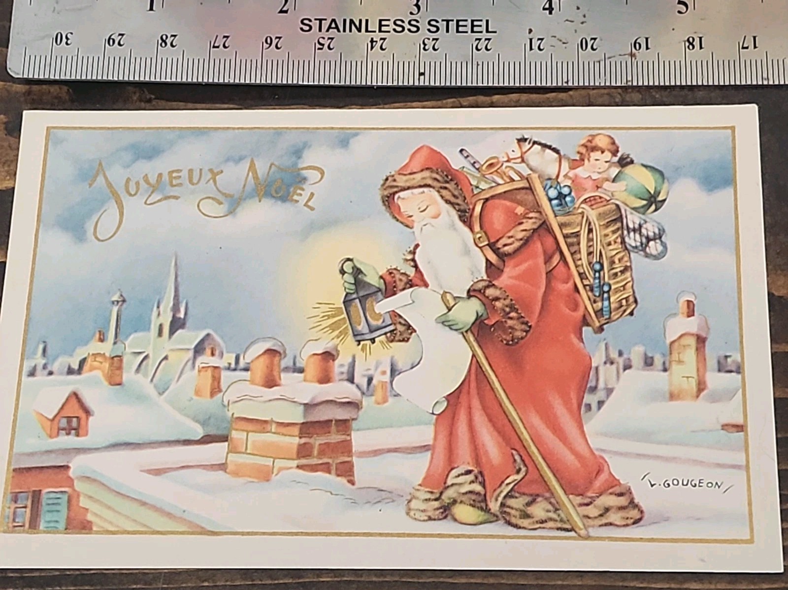 🔥 Antique Santa Postcard Joyeux Noel French Christmas VTG New, Early 1900s New 🔥 Antique Santa Postcard Joyeux Noel French Christmas VTG New, Early 1900s New