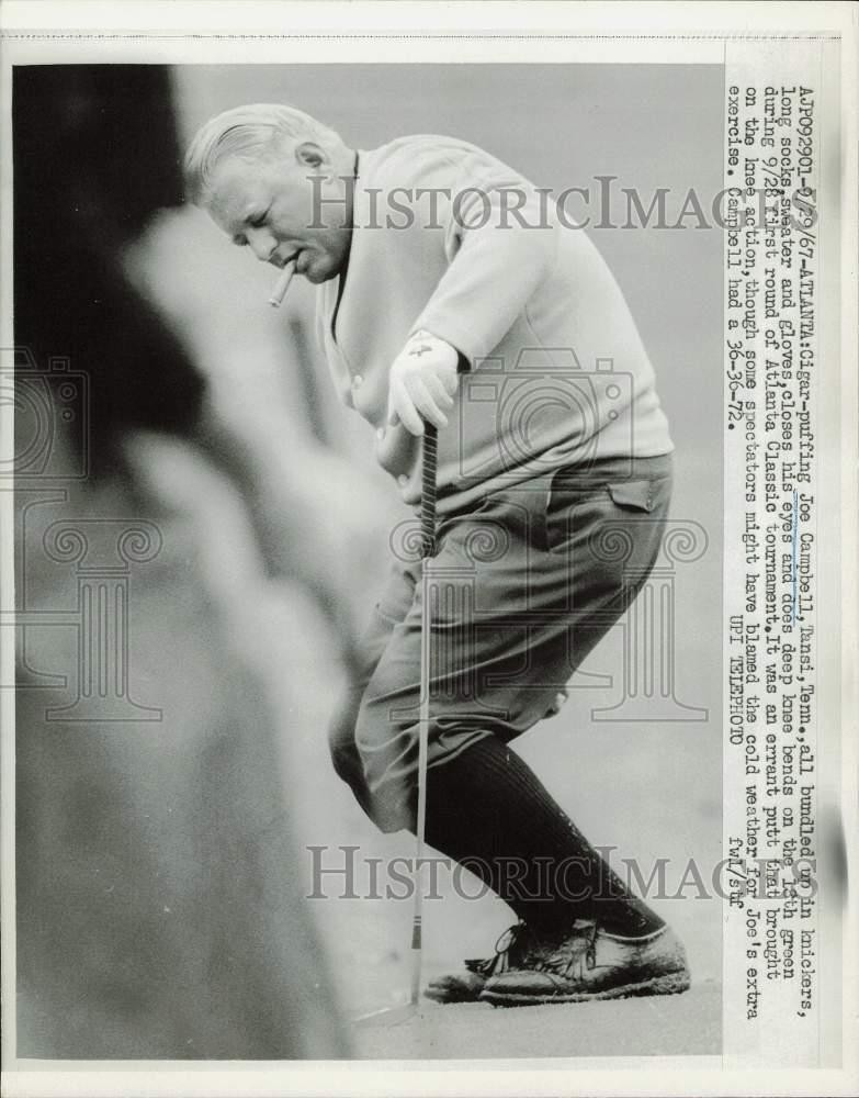 1967 Press Photo Joe Campbell golfs in Atlanta Classic tournament, Georgia 1967 Press Photo Joe Campbell golfs in Atlanta Classic tournament, Georgia