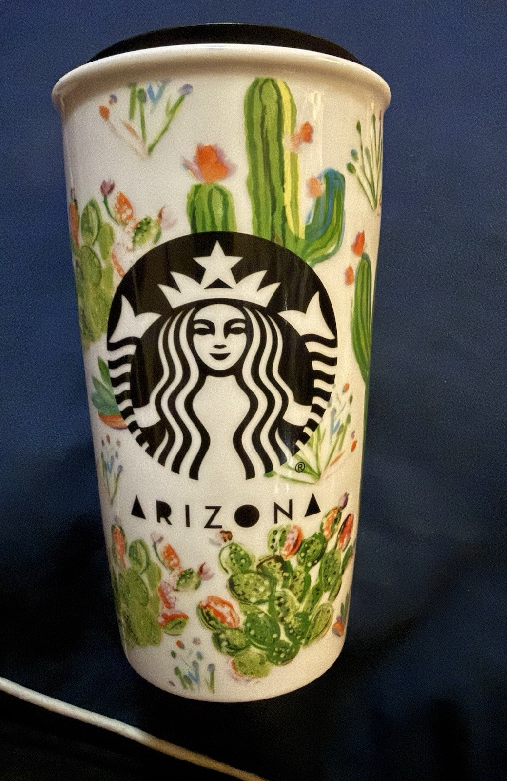 Starbucks 2016 Arizona Ceramic Travel Mug Tumbler 12oz Local Collection
