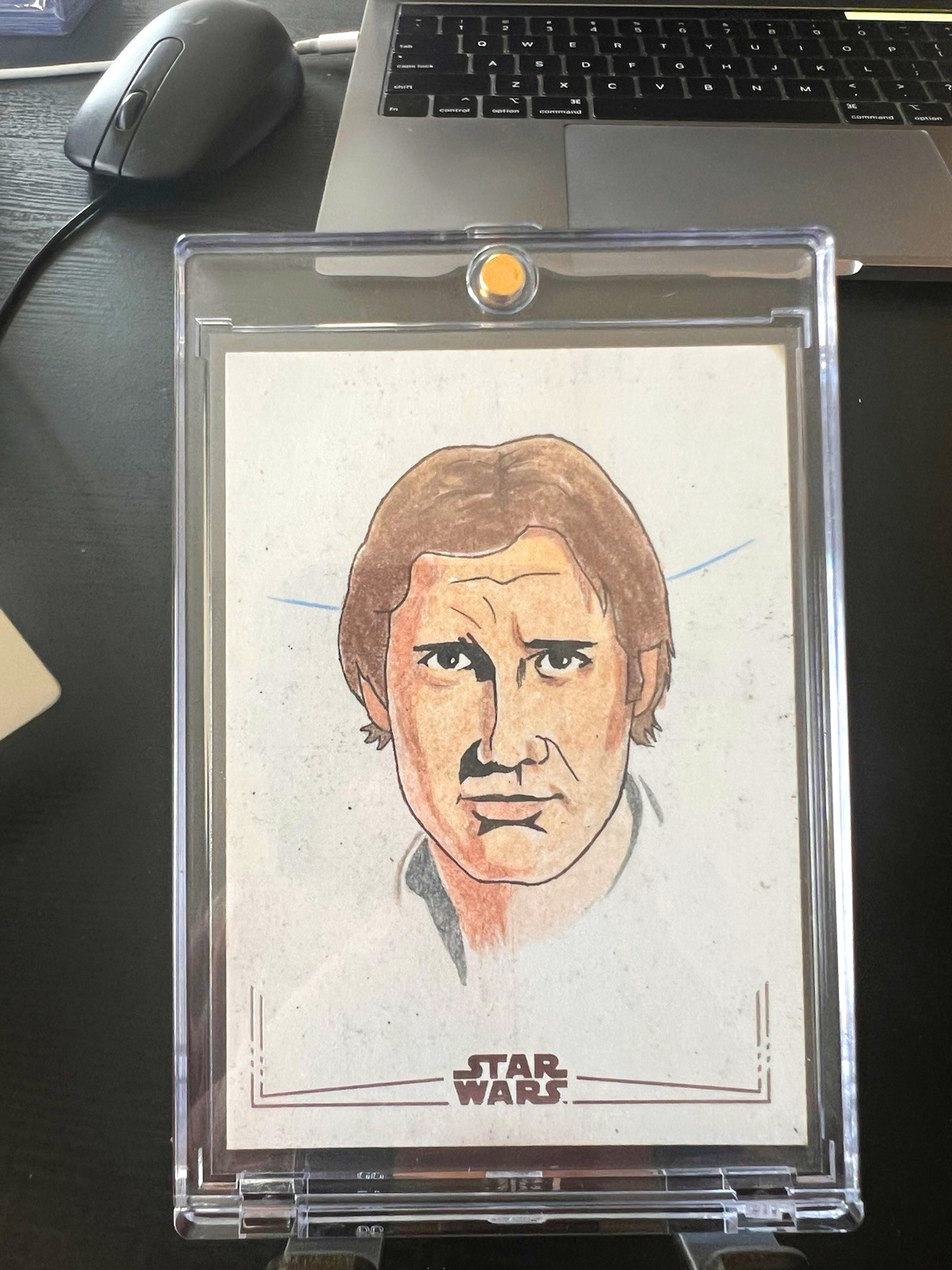 2024 Topps Chrome Star Wars Han Solo Sketch 1/1 2024 Topps Chrome Star Wars Han Solo Sketch 1/1
