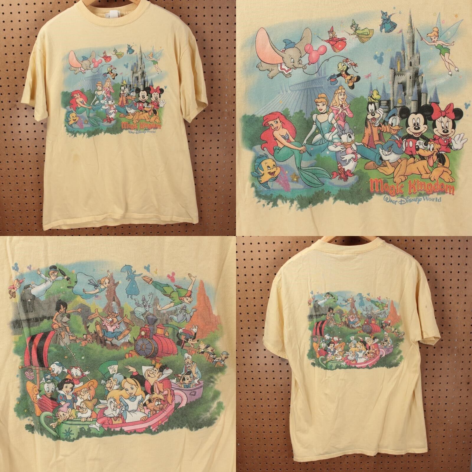 WALT DISNEY WORLD Magic Kingdom Mickey & Friends t-shirt XL vtg 90s y2k usa made