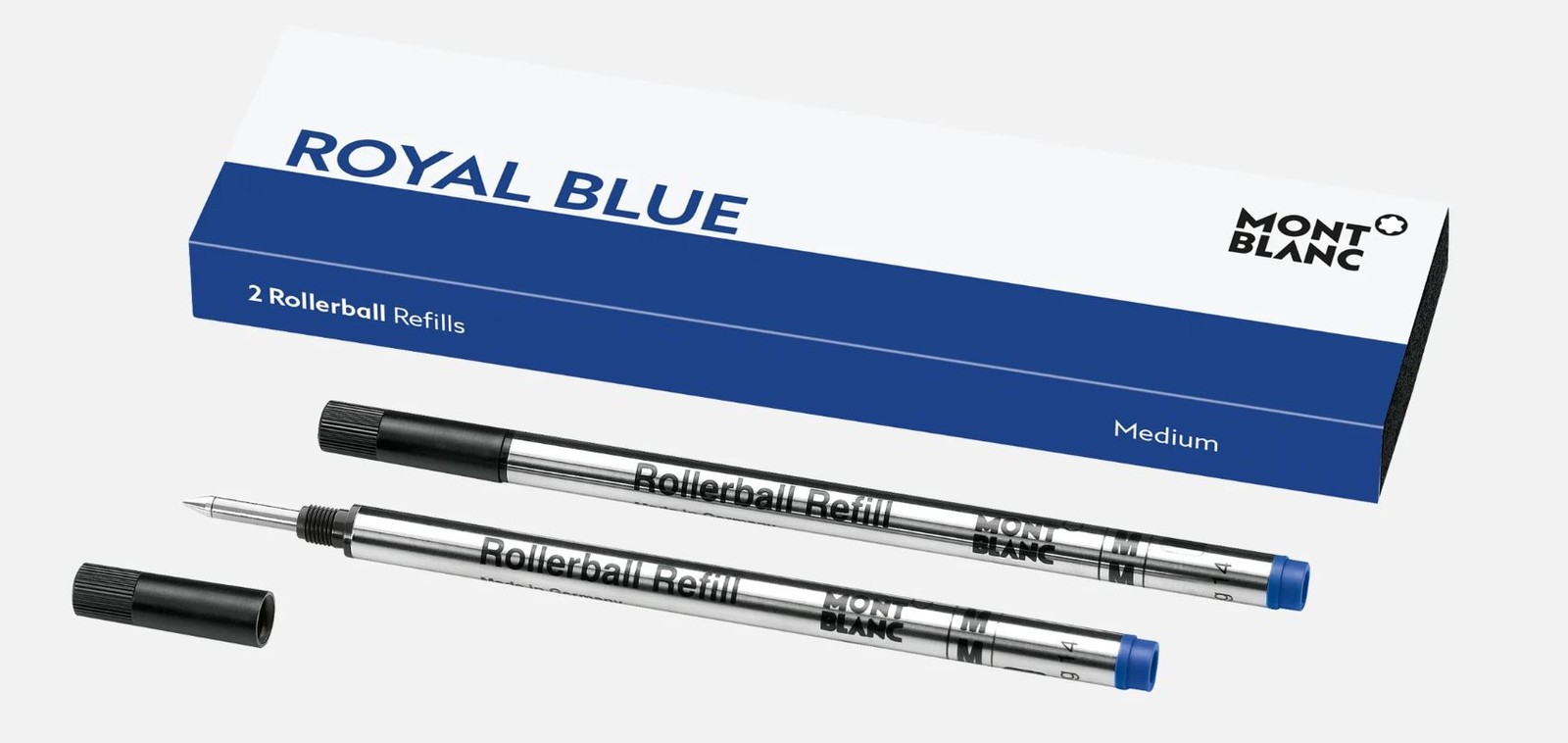 Montblanc Royal Blue Medium Rollerball Refills MB128233 Montblanc Royal Blue Medium Rollerball Refills MB128233