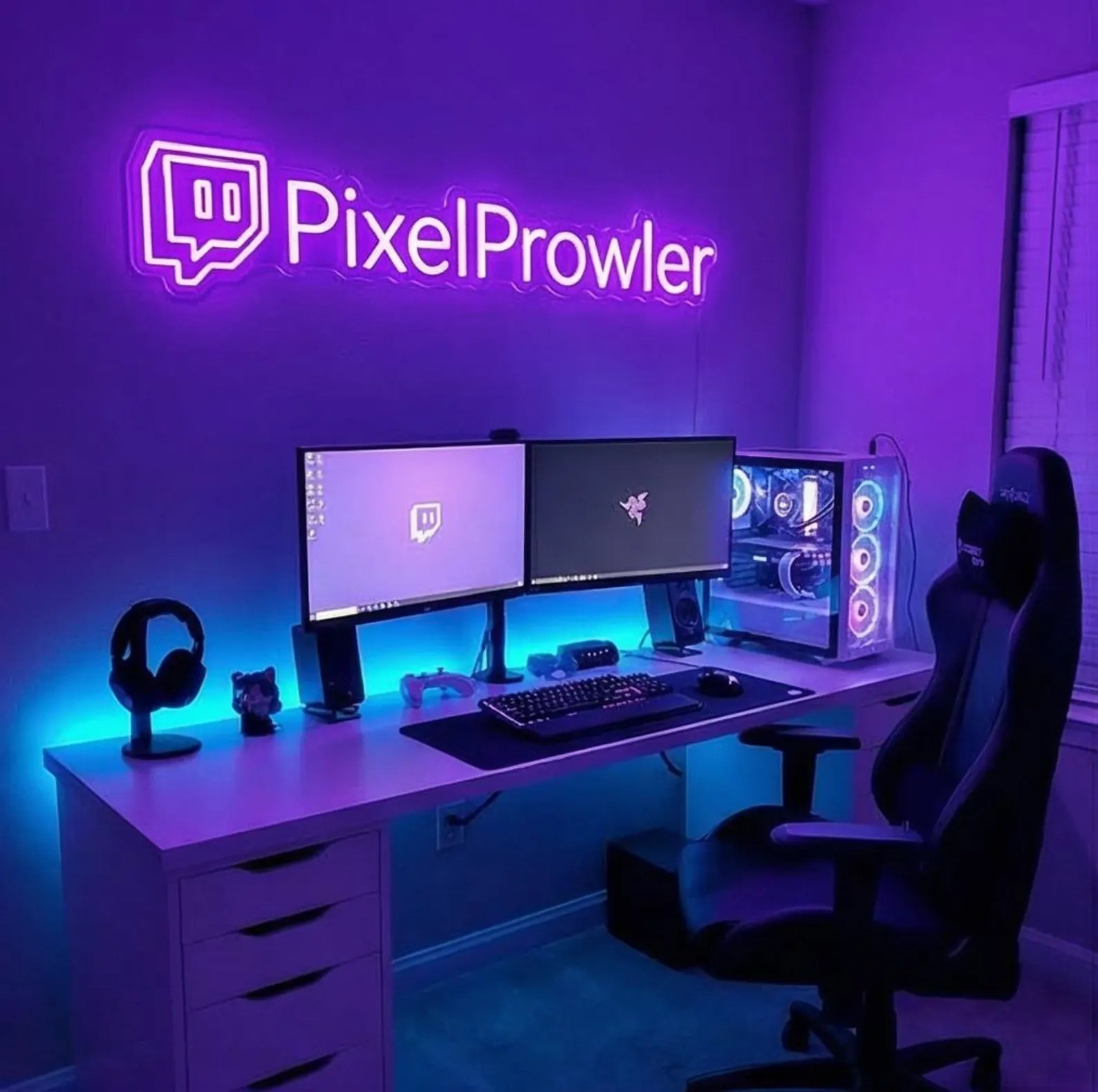 Custom Twitch Neon Sign Personalized Gaming Room Wall Art | Customized Logo Sign Custom Twitch Neon Sign Personalized Gaming Room Wall Art | Customized Logo Sign