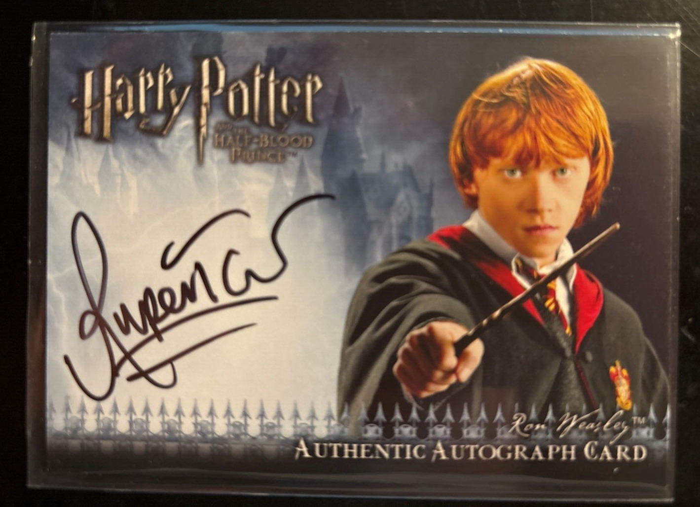 Harry Potter RON WEASLEY Rupert Grint Autograph Auto Card Half Blood Prince