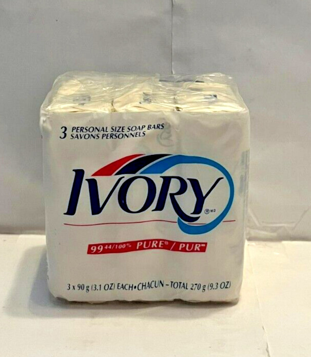 Vintage Ivory Soap Bar Pack Of 3 Bars Procter & Gamble Sealed New Please Read