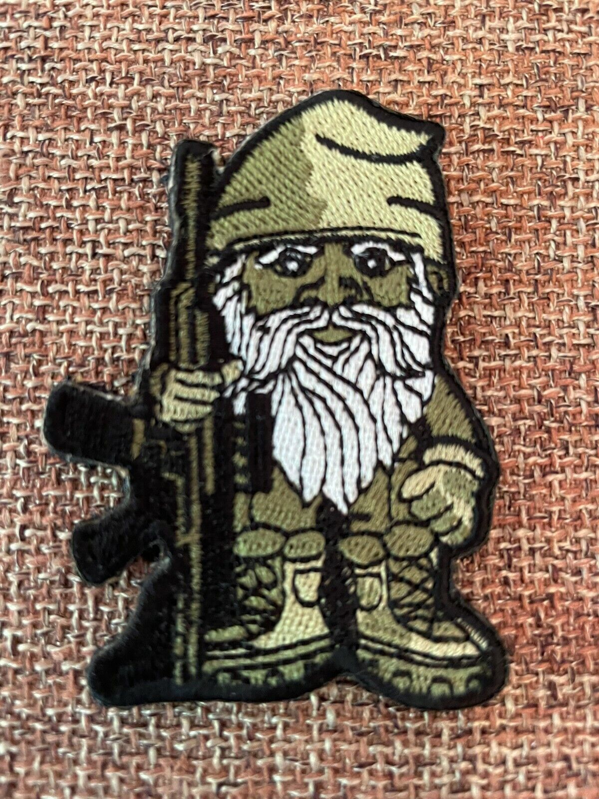 BuckUp Tactical Patch Hook Backing Gnome Rifle OLIVE 2.5\