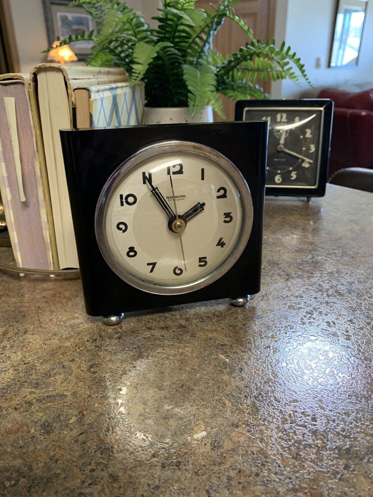 HAMMOND Synchronous ASBURY Art Deco Clock  1930\'s - Bakelite - RARE