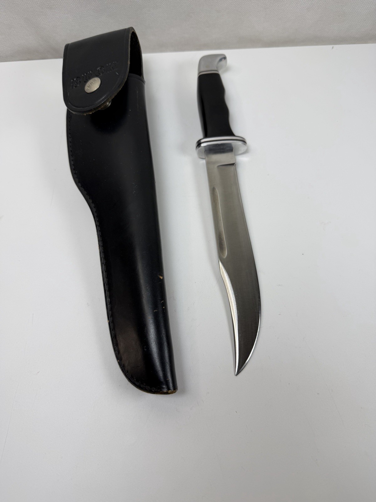 VTG 1972 Buck 120 General Knife Inverted 3Line Stamp 2Spacer w/ Leather Sheath VTG 1972 Buck 120 General Knife Inverted 3Line Stamp 2Spacer w/ Leather Sheath