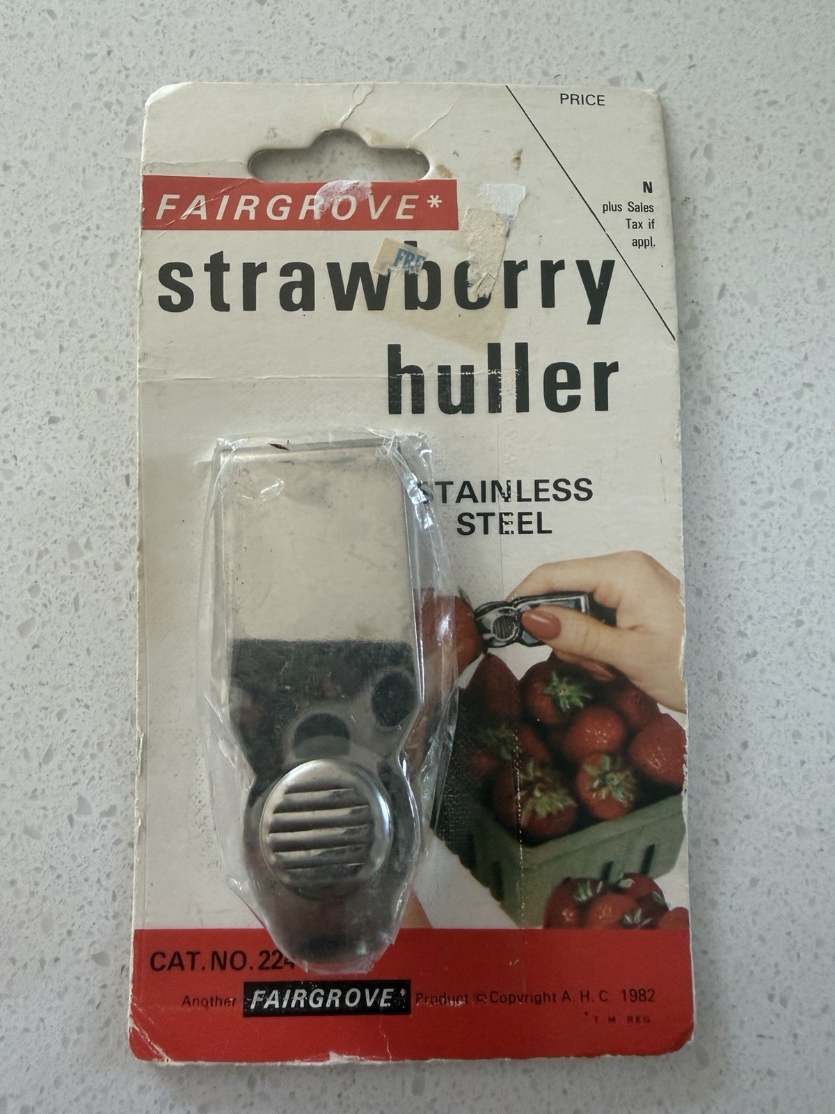 Vintage 1982 Fairgrove Strawberry Huller Stainless Steel Made USA Kitchen Gadget Vintage 1982 Fairgrove Strawberry Huller Stainless Steel Made USA Kitchen Gadget