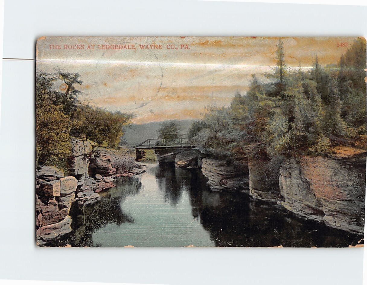 Postcard The Rock At Ledgedale Pennsylvania USA