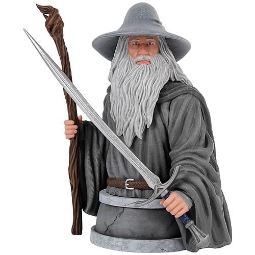 Gentle Giant Lord of the Rings Hobbit Gandalf The Grey Bust - MIB Sealed Gentle Giant Lord of the Rings Hobbit Gandalf The Grey Bust - MIB Sealed