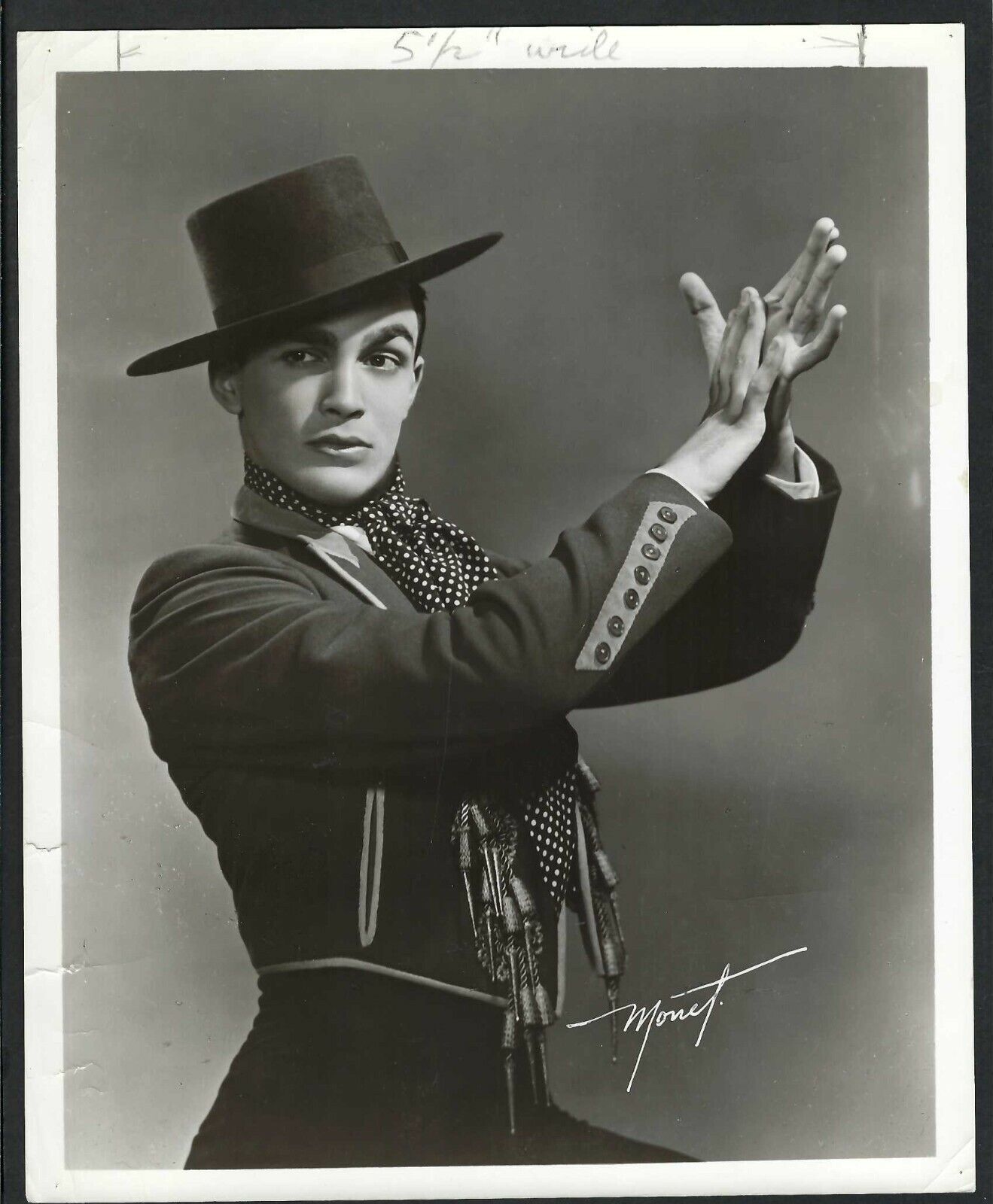 HOLLYWOOD José Greco American-Italian dancer VINTAGE ORIGINAL PHOTO