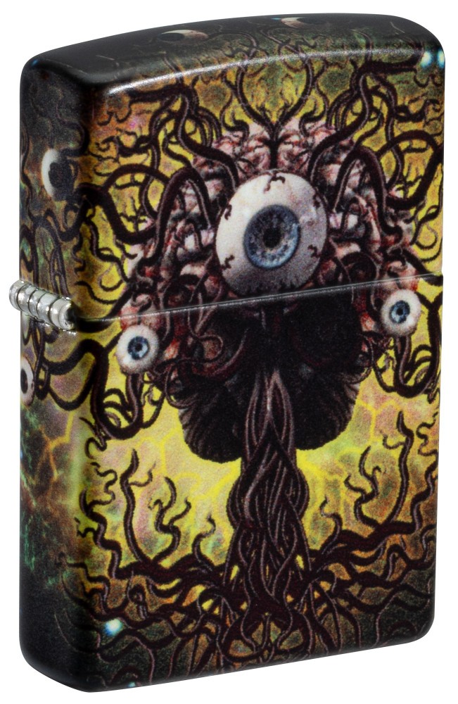 Zippo Evil Eye Design Glow in the Dark Windproof Pocket Lighter, 49193-110704
