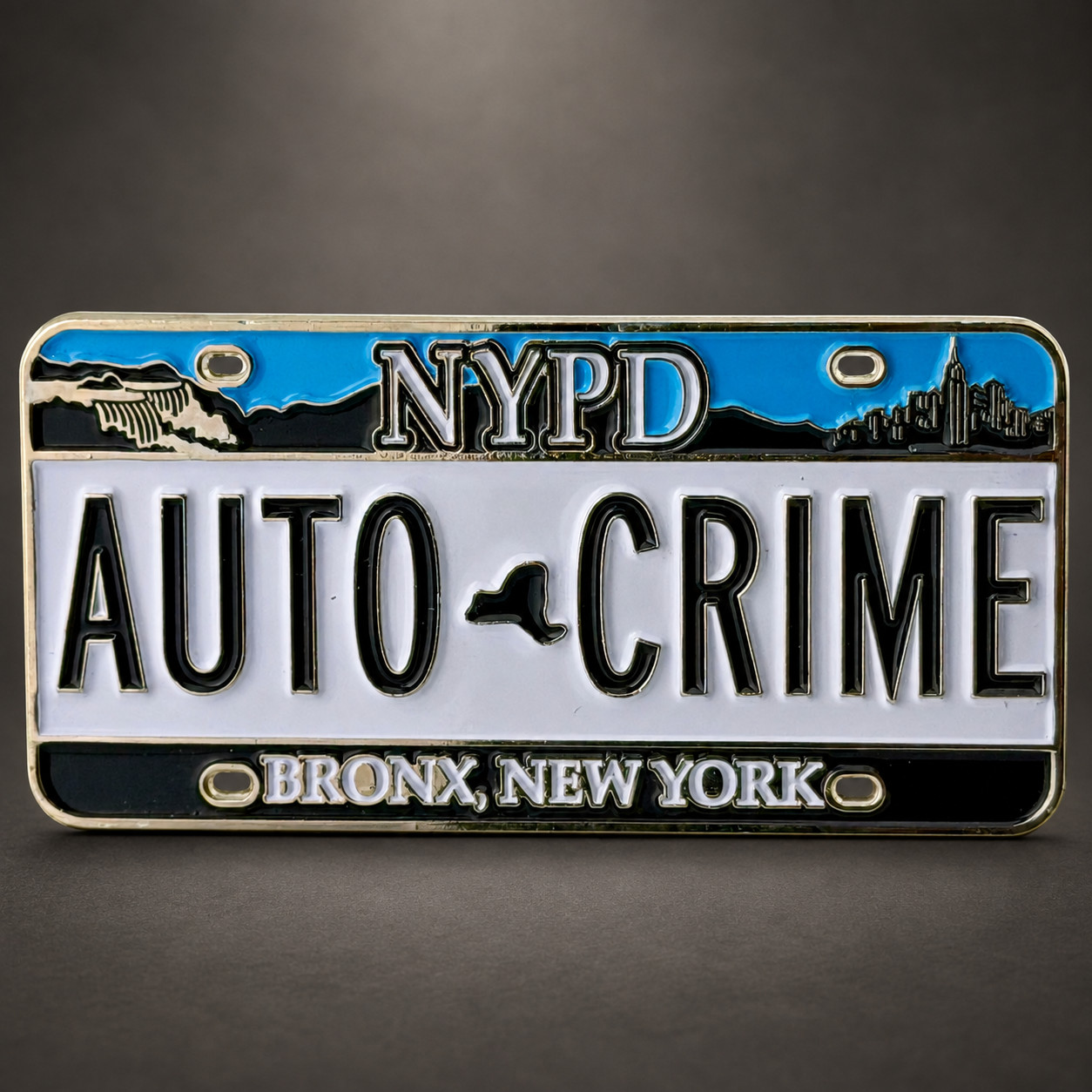 NYPD OCCB Auto Crime Bronx New York License Plate Challenge Coin Detective 580 NYPD OCCB Auto Crime Bronx New York License Plate Challenge Coin Detective 580