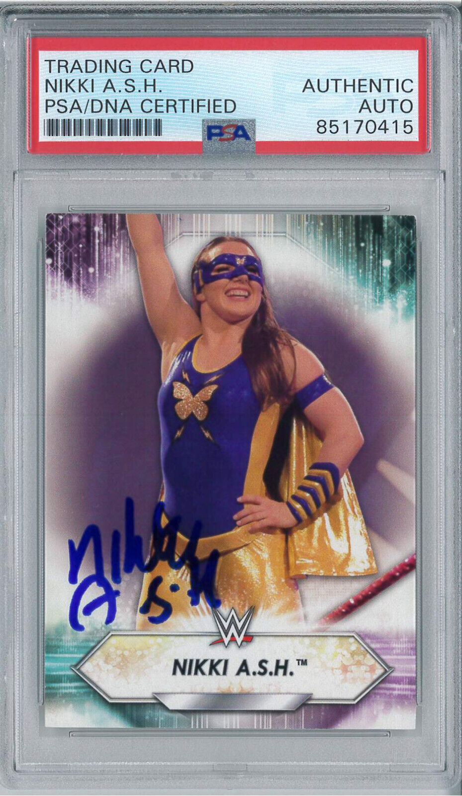 Nikki ASH Autograph Slabbed 2021 WWE Topps Card PSA DNA Nikki Cross