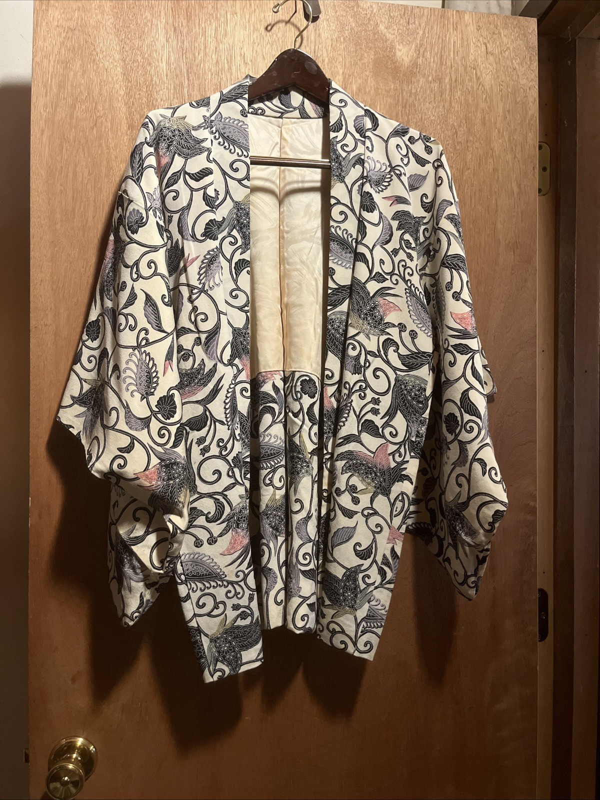 silk vintage japanese kimono haori jacket