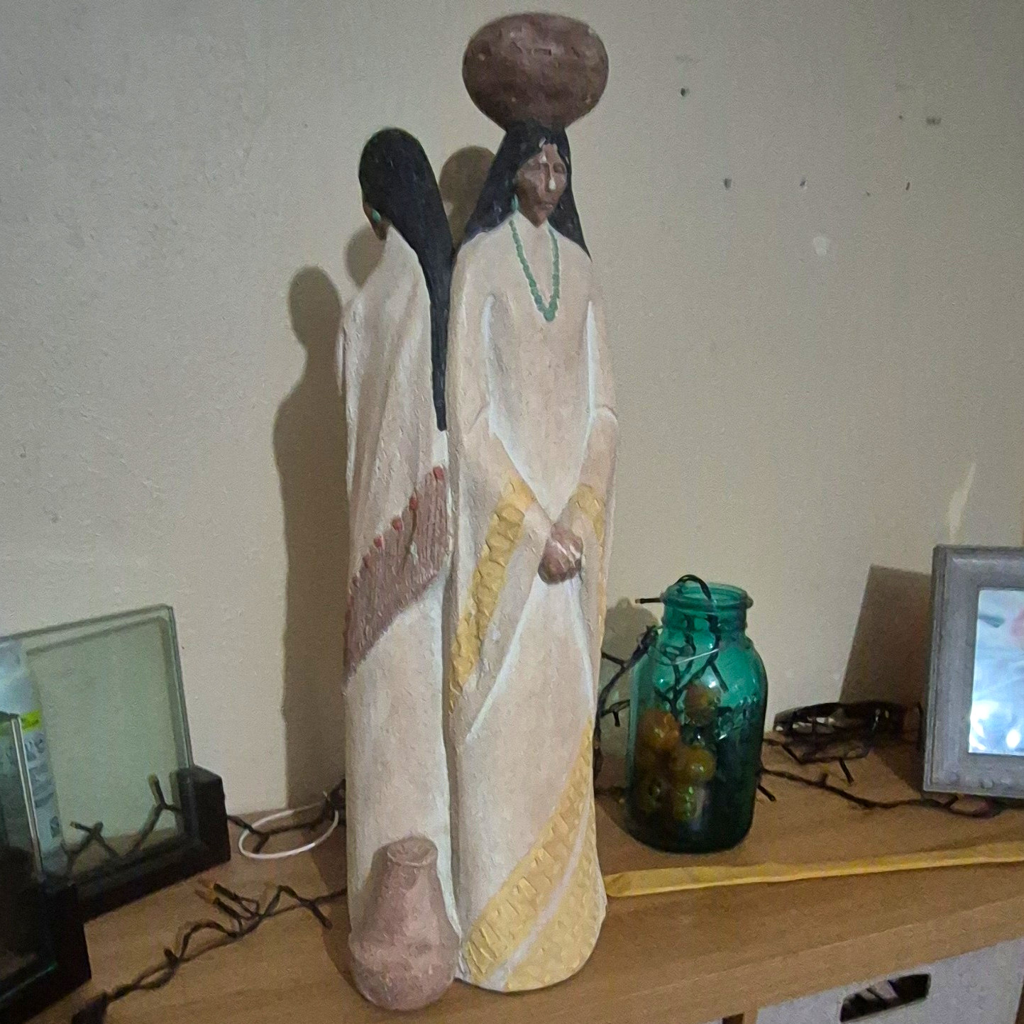 VTG 1988 Austin Productions Acoma Southwestern Native American Sculpture 23" VTG 1988 Austin Productions Acoma Southwestern Native American Sculpture 23"