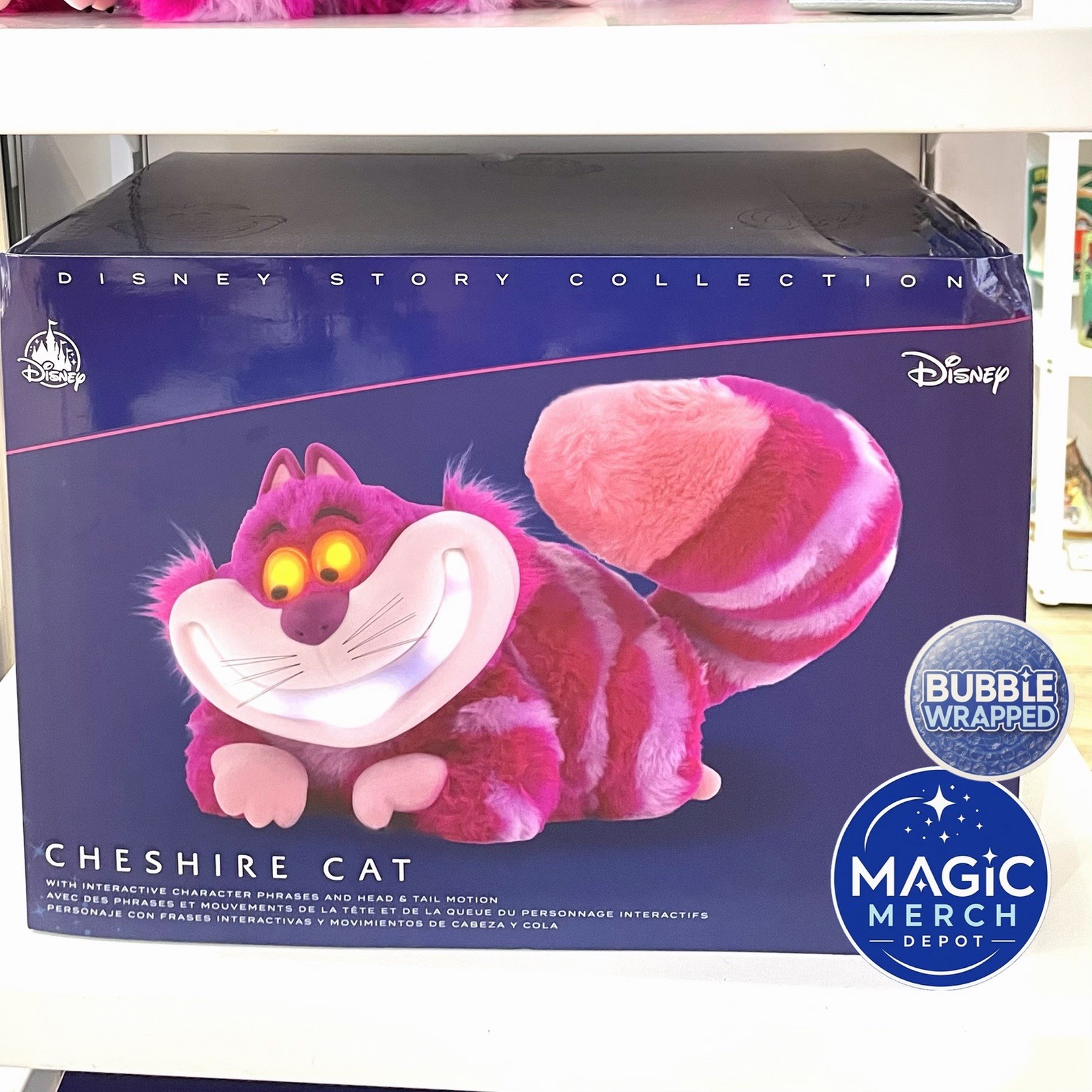 IN HAND Disney D23 Expo 2026 Alice In Wonderland Cheshire Cat Animatronic Figure IN HAND Disney D23 Expo 2026 Alice In Wonderland Cheshire Cat Animatronic Figure