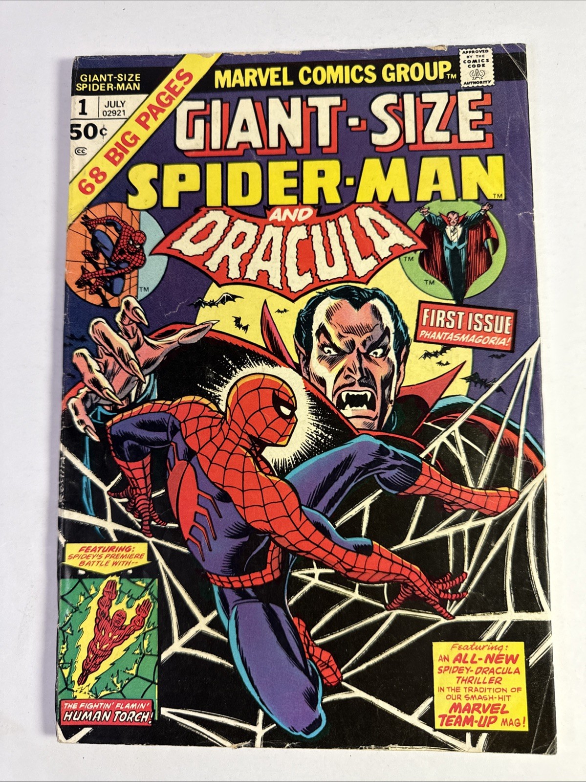 1st Issue Giant-Size Spider-Man #1 Marvel Comics 1974 DRACULA  GD