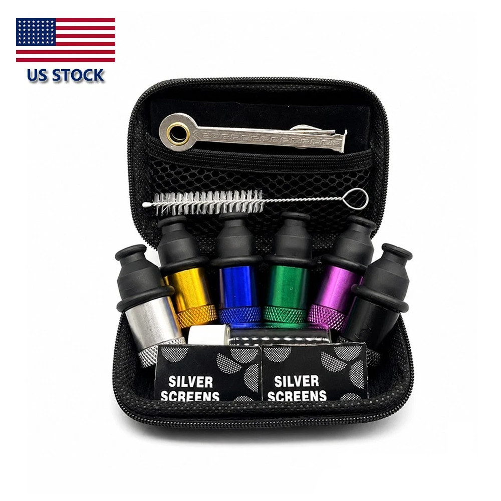 6Pcs Sneak a Toke Mini One Hitter Metal Tobacco Portable Smoking Pipe With Tools 6Pcs Sneak a Toke Mini One Hitter Metal Tobacco Portable Smoking Pipe With Tools