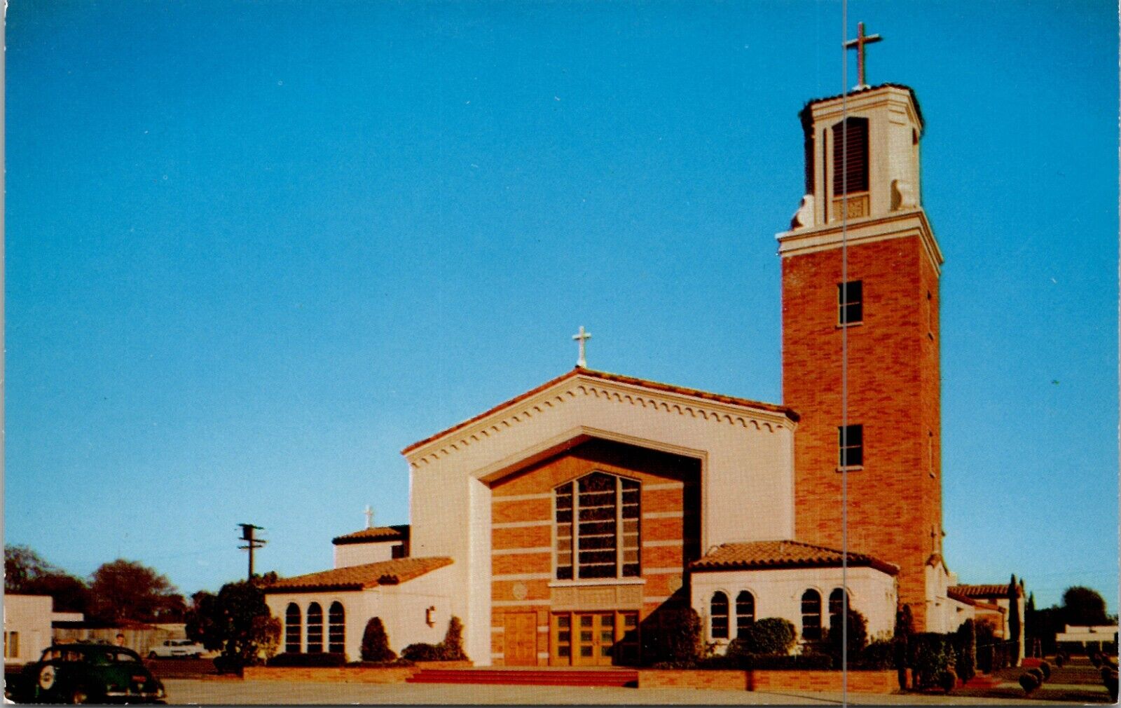 St. Alphonsus Church Los Angeles California Vintage postcard spc1