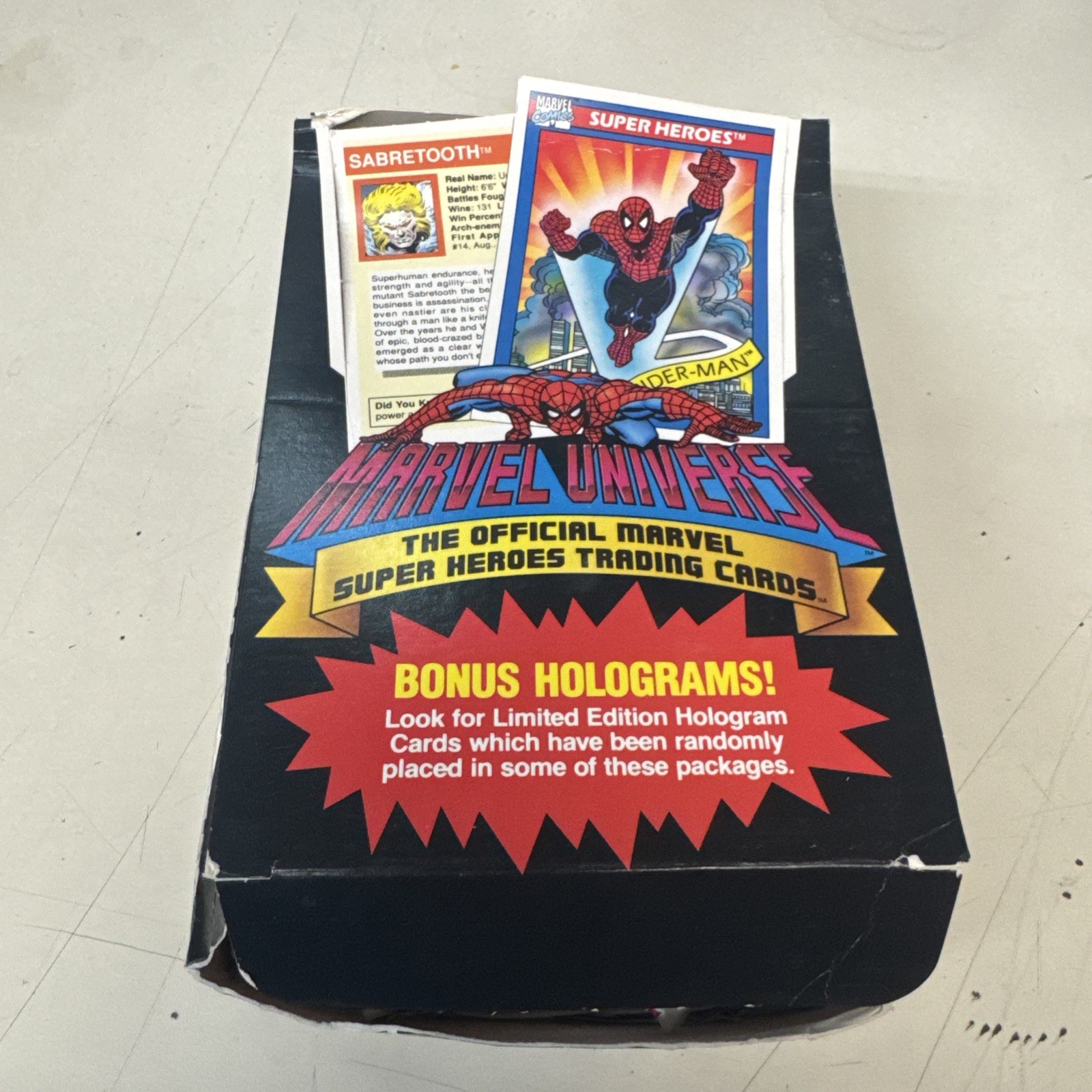 Marvel Universe Series 1 Impel 1990 Trading Cards 1 Factory Sealed Pack from Box Marvel Universe Series 1 Impel 1990 Trading Cards 1 Factory Sealed Pack from Box