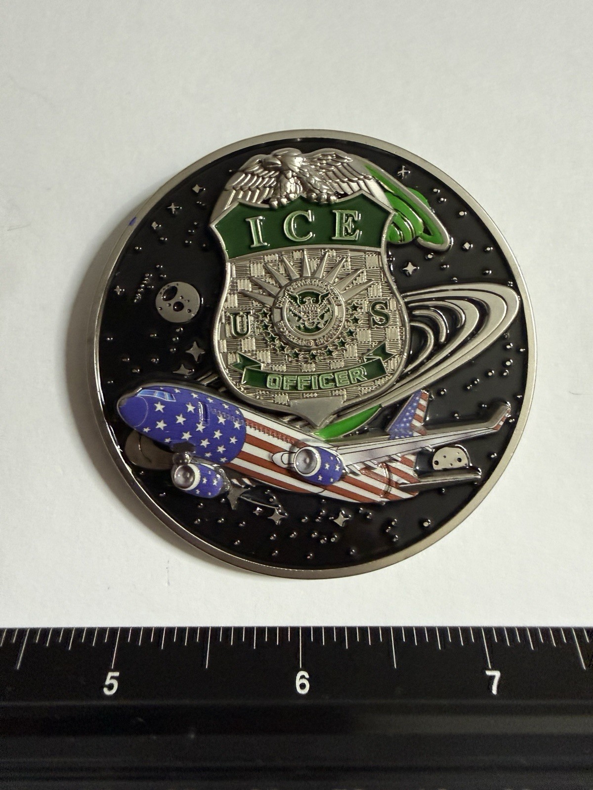 ICE Harlingen Flight Line RCU Return to Sender Alien Challenge Coin ICE Harlingen Flight Line RCU Return to Sender Alien Challenge Coin
