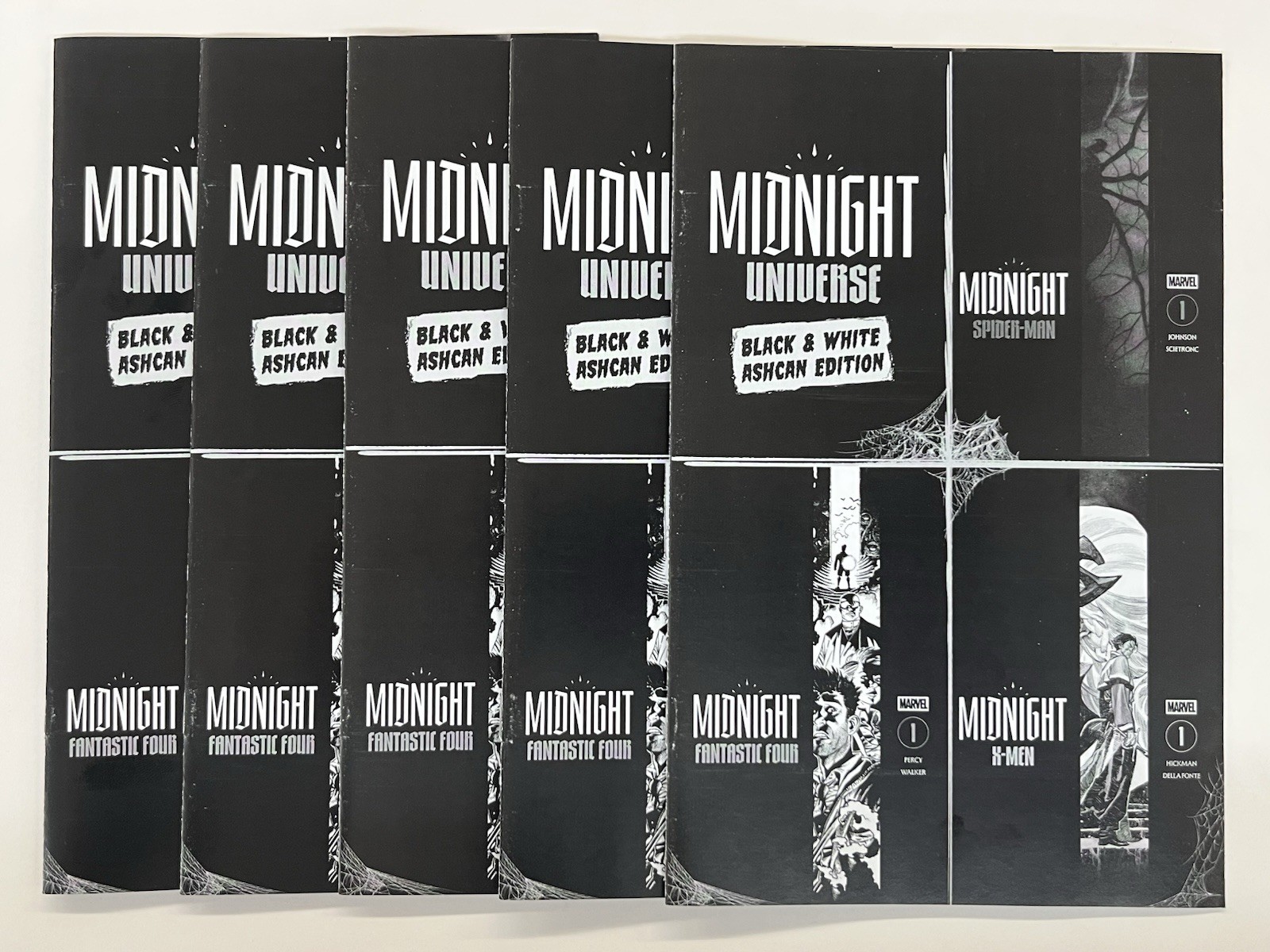 (5x COPIES) MIDNIGHT UNIVERSE Black & White ASHCAN EDITION # 1 MARVEL PROMO 2026 (5x COPIES) MIDNIGHT UNIVERSE Black & White ASHCAN EDITION # 1 MARVEL PROMO 2026
