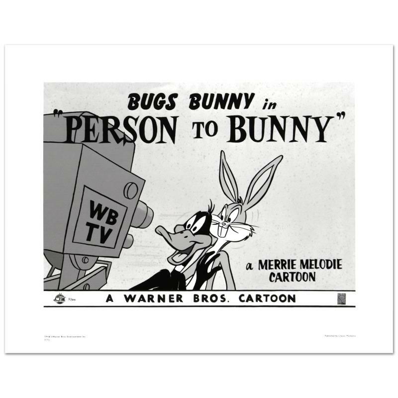 Looney Tunes "Person To Bunny" Numbered Limited Edition Animation Art COA Looney Tunes "Person To Bunny" Numbered Limited Edition Animation Art COA