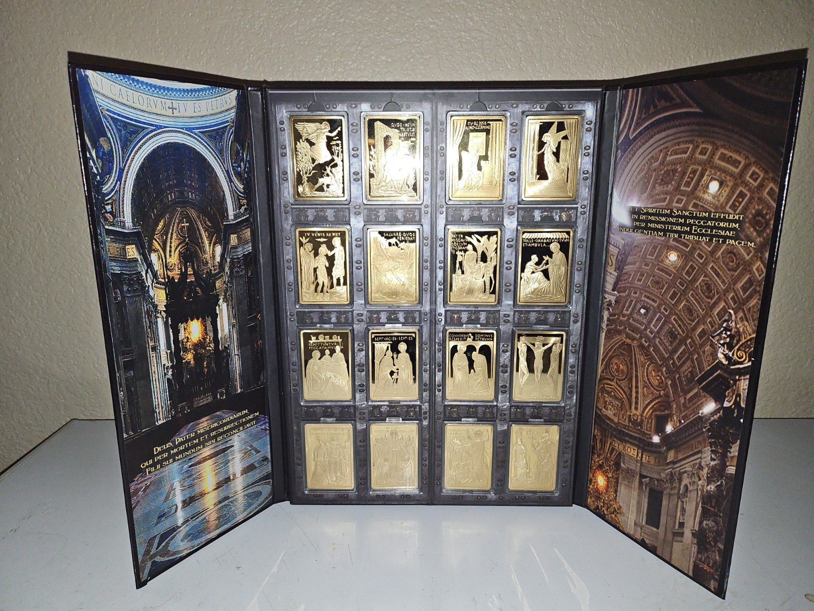 The Holy Door Complete Set 24K Layered Gold Vatican St Peters Basilica The Holy Door Complete Set 24K Layered Gold Vatican St Peters Basilica