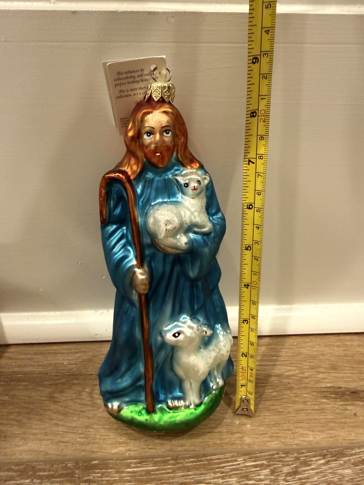 Radko The Lord is My Shepard Christmas Ornament Christian Religious Sheep Jesus Radko The Lord is My Shepard Christmas Ornament Christian Religious Sheep Jesus
