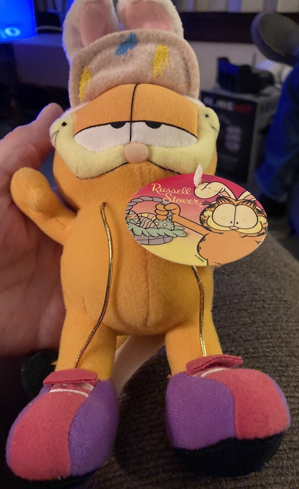 Russell Stover GARFIELD IN EASTER BUNNY HAT 7" Plush STUFFED ANIMAL Toy Russell Stover GARFIELD IN EASTER BUNNY HAT 7" Plush STUFFED ANIMAL Toy