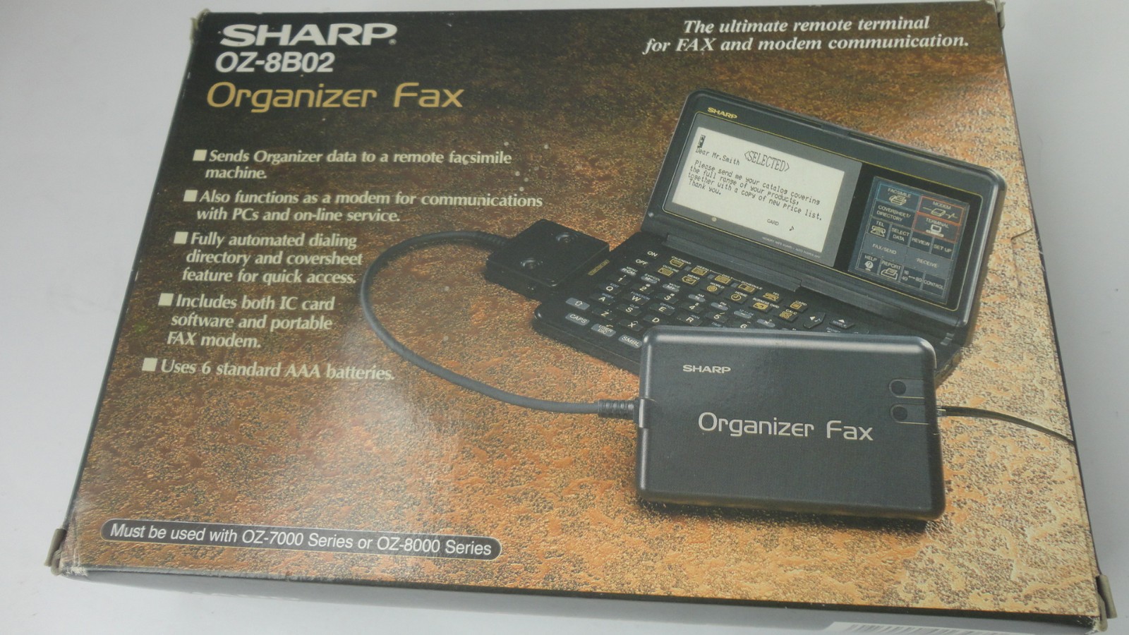 Vintage Sharp OZ-8B02 Organizer Fax Machine New in Box Vintage Sharp OZ-8B02 Organizer Fax Machine New in Box